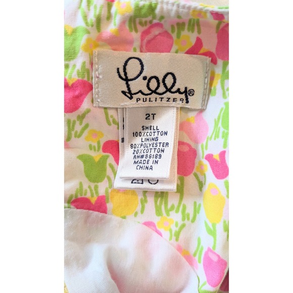 Lilly Pulitzer Tulip Print Dress 2T, 100% cotton - Picture 4 of 4